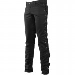 Gothic Black loop jeans denim black cotton material 