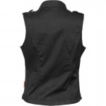 GOTHIC BLACK MILITARY STYLE VEST FOR WOMENS STEAMPUNK GOTH