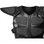 2015 Gothic black Devilock Ultra shoulder pad reptile bodice vest for men cotton material