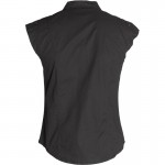 2015 Gothic Black Black sleeveless workers men's shirt cotton material 