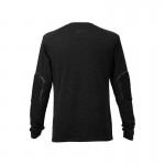  2015 Gothic black men's long-sleeve shirt top cotton material 