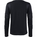  2015 Gothic black Men's long-sleeve shirt with net application 